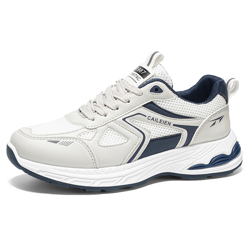 Zapatos de hombre zapatos de malla zapatos de hombre nueva moda de verano transpirables zapatos de running casuales zapatos de suela gruesa zapatos de papá hombre