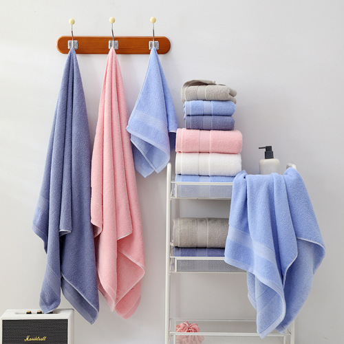 Cotton bath towel large adult thickened hotel absorbent bath towel plain foreign trade broken bath towel custom logo