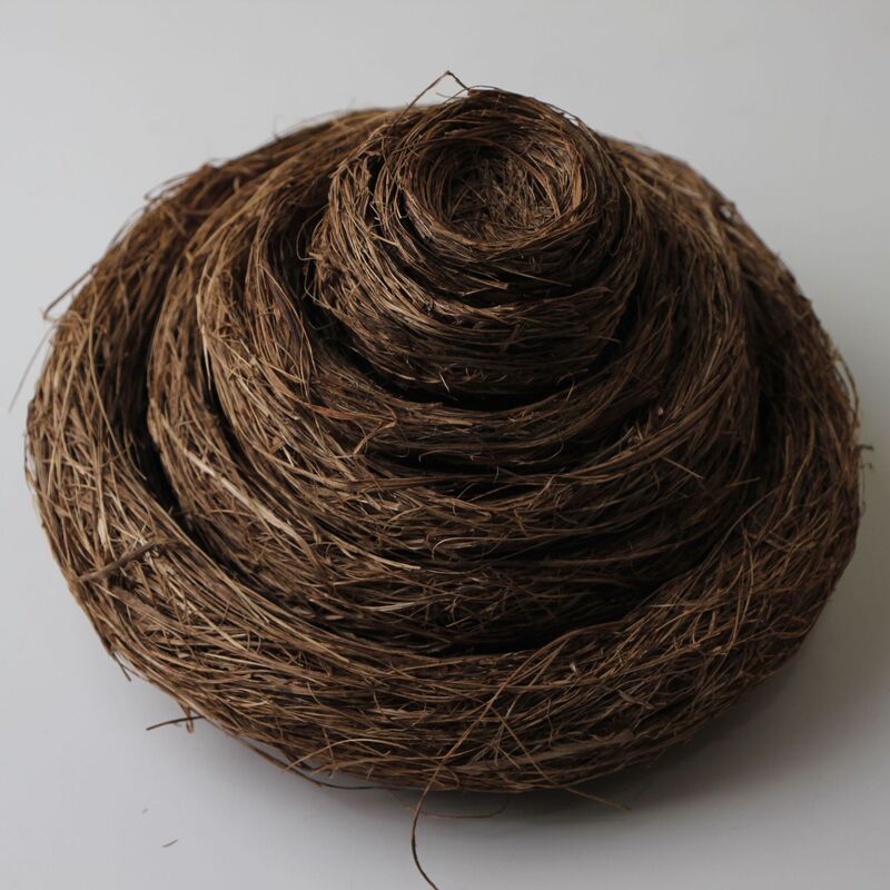 Simulated Bird's Nest Wholesale Garden Decoration Handmade Rattan Bird's Nest Thickeneded Brown Grass Woven Bird's Nest