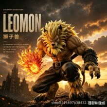 数码宝贝系列 狮子兽手办动漫潮玩周边桌面礼品GK模型摆件批发