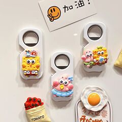 卡通磁吸开瓶器可爱创意磁吸款冰箱贴啤酒饮料起瓶器瓶盖开酒神器
