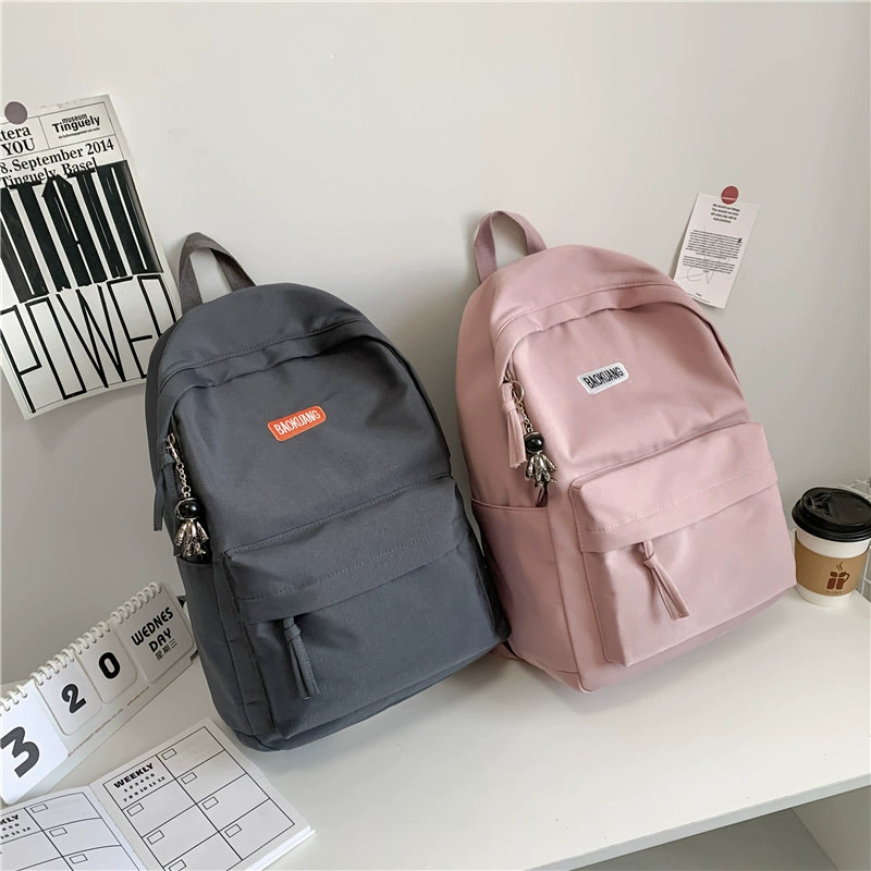 Backpack, shoulder bag, fashionable school bag for beloved, Korean style, for students, simple and elegant design