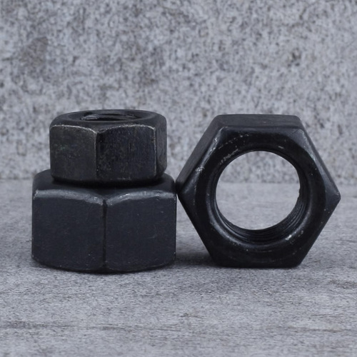Grade 8.8 black carbon steel hexagonal nut nut high strength M3-M24 fastener external hexagonal nut mechanical grade 8