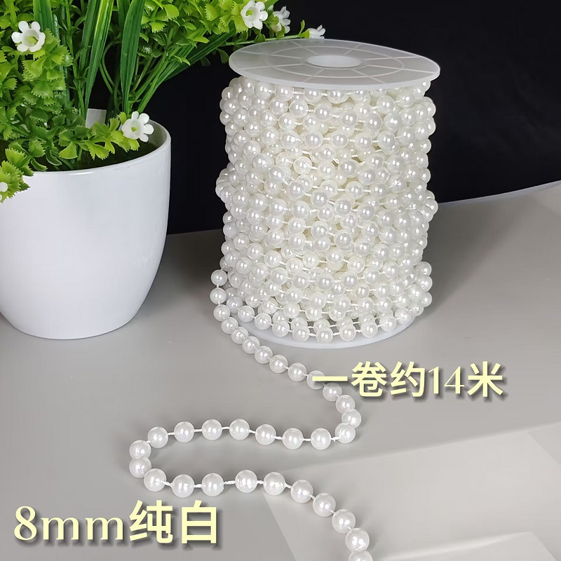 8mm 순수한 흰색 롤은 약 14m