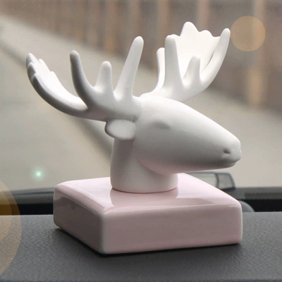 Yilu Ping an Car Perfume Perfplant seat - pink-white-deer-perfume-30ml-anti-slip-mat
