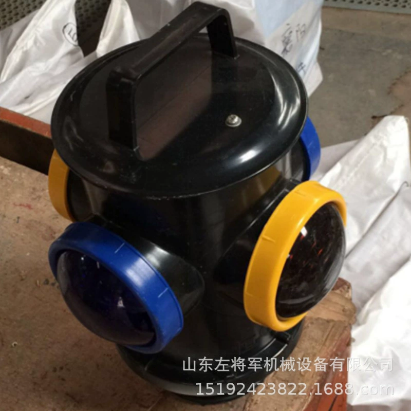 Four-sided two-color flashing light railway signal indicator light rechargeable switch signal indicator light sign light