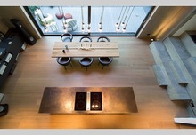 北欧实木办公桌设计师长条大型工作台铁艺会议桌客厅创意餐桌饭桌