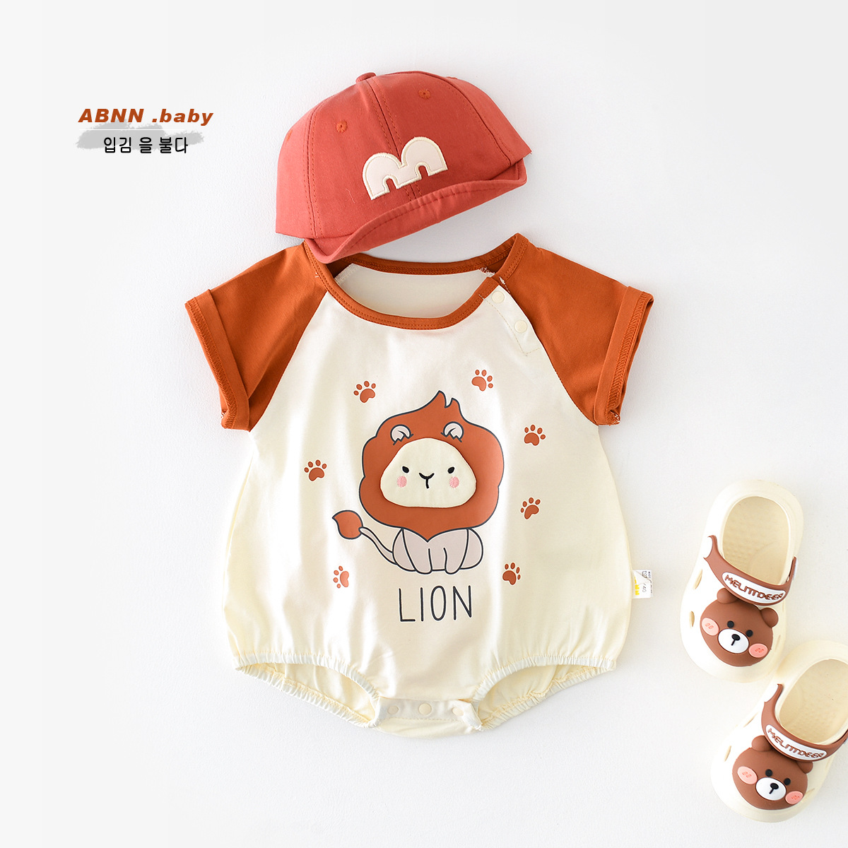 Summer children's cartoon bodysuit for new born