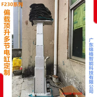 定制 F5节-230中空电动推杆48v直流多节伺服电动缸螺杆升降杆立柱