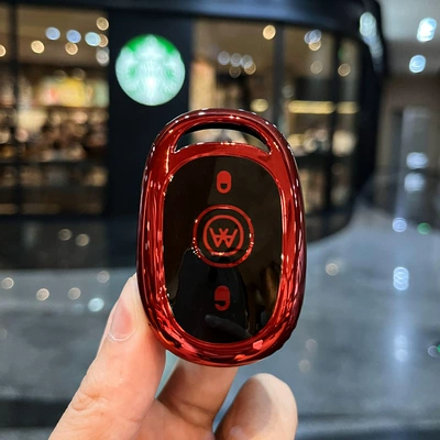 For Emma Electric Car Key | Car key bag - electric-vehicle-d-vitality-red-single-shell
