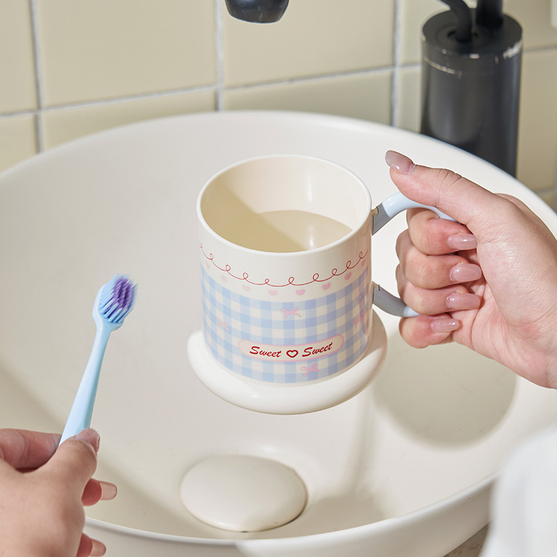 甜心漱口杯情侣儿童爱心牙刷杯宿舍卫生间洗漱家用情侣牙刷杯子|undefined