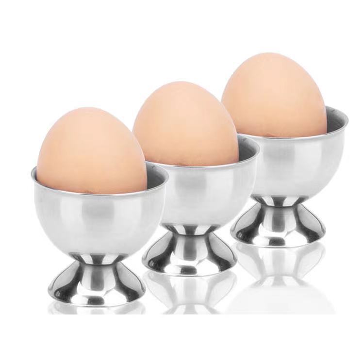Factory direct supply stainless steel egg tray kitchen gadgets stainless steel small wine cup egg cup creative egg bracket Factory direct supply stainless steel egg tray kitchen gadgets stainless steel small wine cup egg cup creative egg bracket
