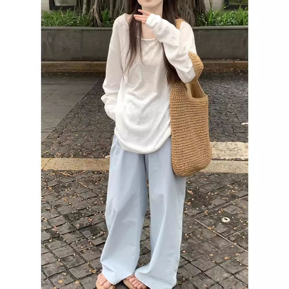 Blusa de Protección Solar de Manga Larga para Mujer UPF30+ de Poliéster para Verano image 5