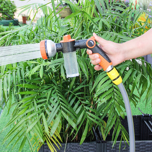 Multifunctional garden watering garden watering artifact watering vegetable sprinkler garden fertilizing water hose car washing foam water gun