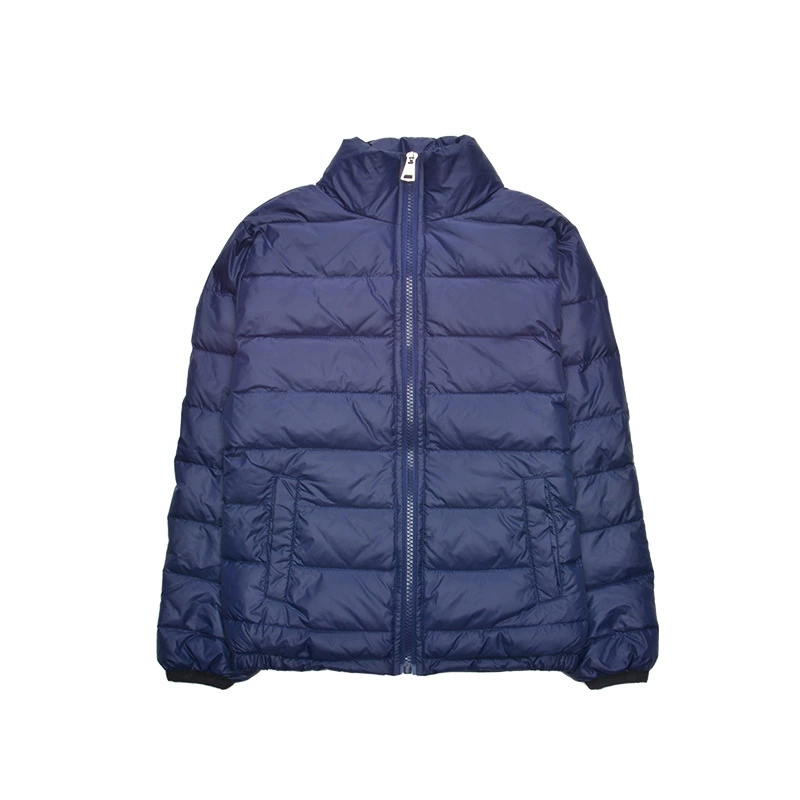 Uniform for elementary school students, winter children's light and thin keep warm down jacket for boys, for secondary school