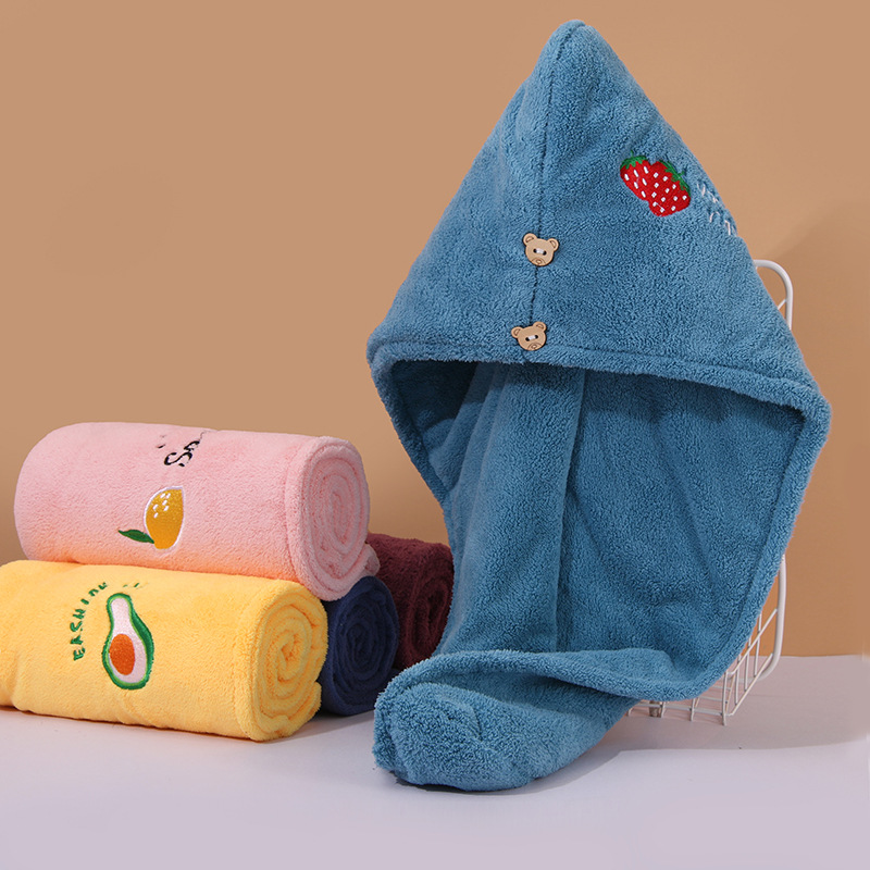 干发帽女加厚超强吸水批发速干浴帽长包头发毛巾可爱珊瑚绒干发巾