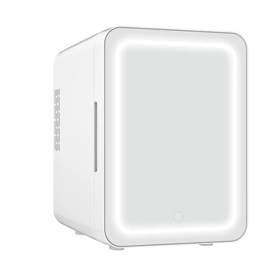 Small Car Refrigerator, Soyuducular - white-mirror-with-light-dual-purpose-car-and-home-national-standard-220v