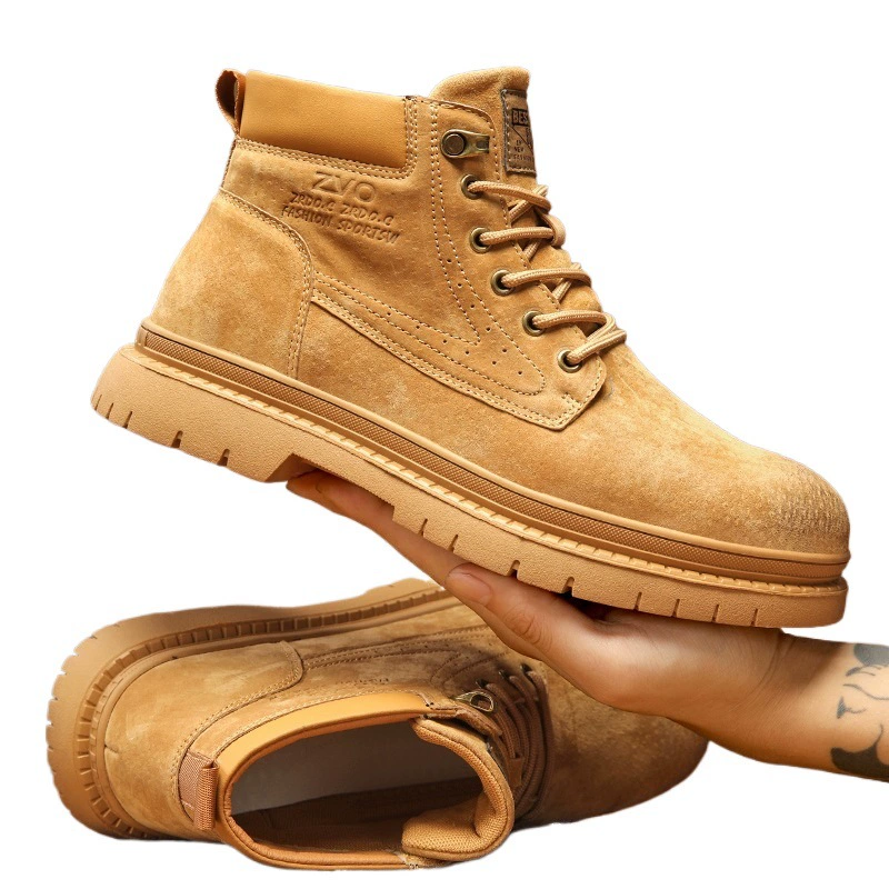 Мужские ботинки Martens, тёплые зимние, натуральная кожа, английский стиль, размеры 39–44