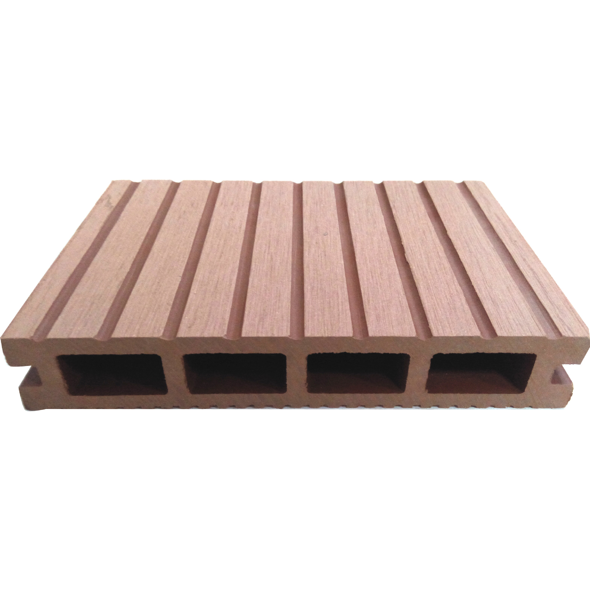 Plástico de madera WPC piso generación agujero cuadrado 145*24 protección del medio ambiente plástico material de madera jardín decoración al aire libre tablero de madera anticorrosión