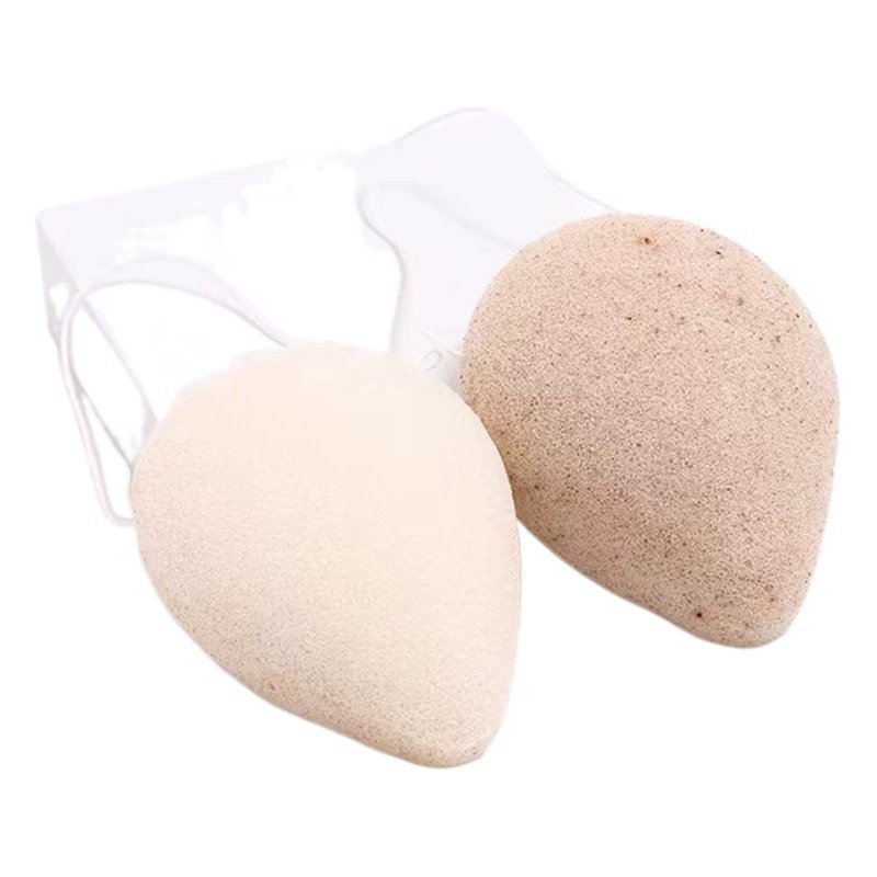 Орех семян Konjac лица Очищающая слоеного Глубокое Очищение Отшелушивающий природных Ванна Губка слоеного Супер мягкие водоросли лица Очищающая слоеного