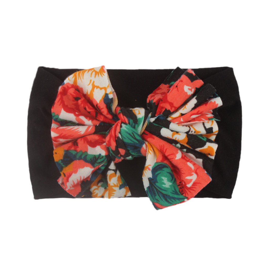 Fashion Bow Knot Nylon Printing Hair Band display picture 11