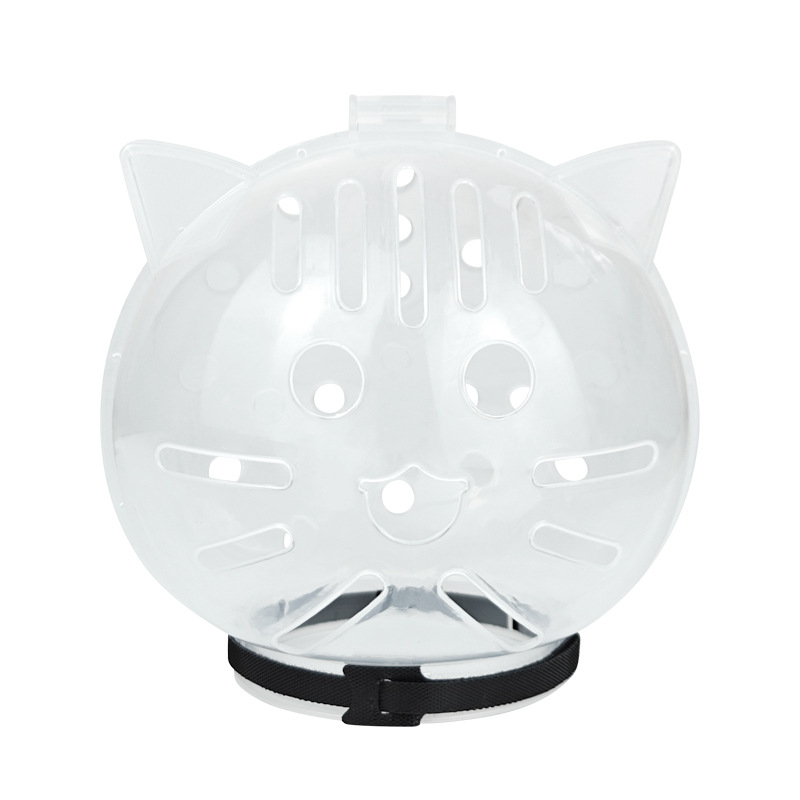 Casco anti-mordura de mascotas para perros y gatos, cubierta de cabeza espacial, corte de uñas, lucha anti-arrafado anti-lamida, Elizabeth Círculo, cubierta de cabeza