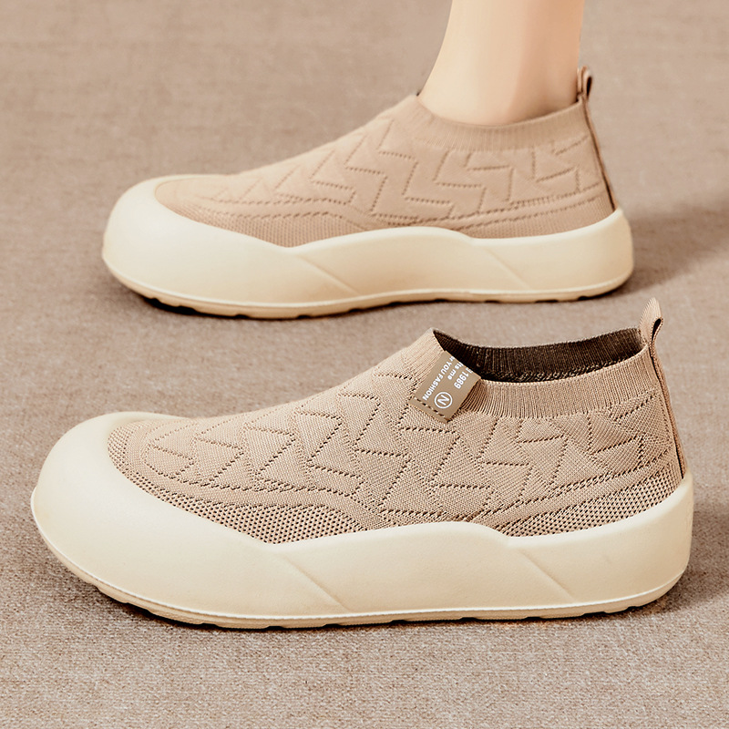 Zapatos de mujer nuevos zapatos de enfermería transpirables de verano zapatos casuales suaves simples zapatos de mujer de color sólido zapatos de suela gruesa zapatos de mujer