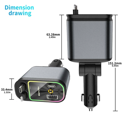 Four-In-One Starry Sky Projection Retractable: Mobil şarj cihazları