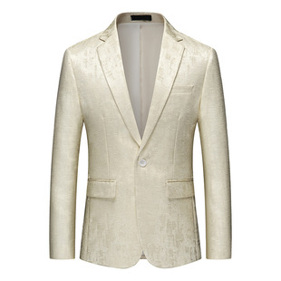 Men's Casual Suit Jacket Slim Business Formal Wear Youth Popular Large Size Casual Single Suit Embroidered Small Suit Trendy