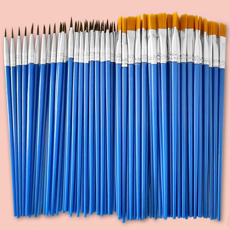 Nylon Paintbrush Watercolor Digital Oil Paint Brush Flat Tip Pointed Tip Art Painting Paint Brush for Adults and Children Nylon Paintbrush Watercolor Digital Oil Paint Brush Flat Tip Pointed Tip Art Painting Paint Brush for Adults and Children