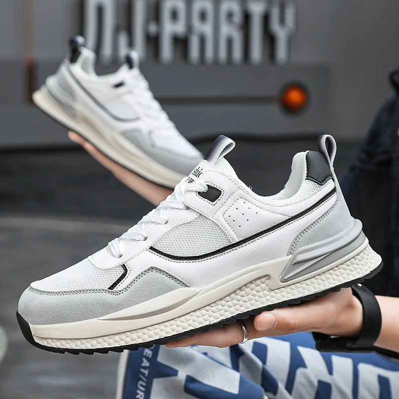 Summer fashionable sports shoes, breathable casual footwear, for import, plus size, Korean style, for running