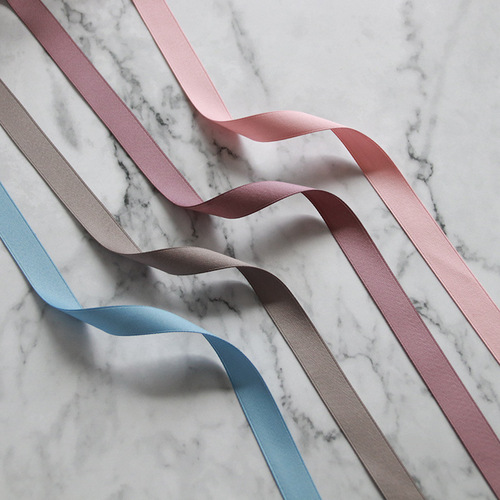 Meimuer Korean double-sided matte cotton silk ribbon solid color texture floating flower packaging candle gift box decoration