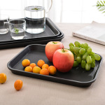 快餐托盘长方形汉堡塑料托盘防滑快餐盘食堂餐具酒店上菜托盘商用