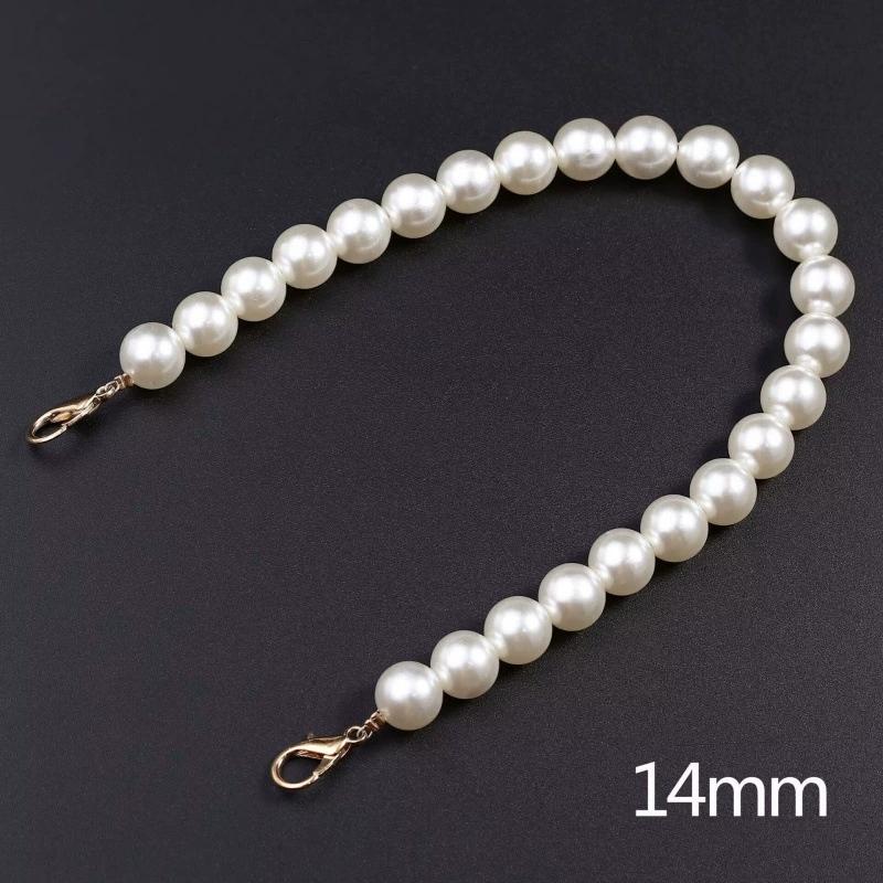 Chain from pearl, long bag accessory, shoulder bag, straps