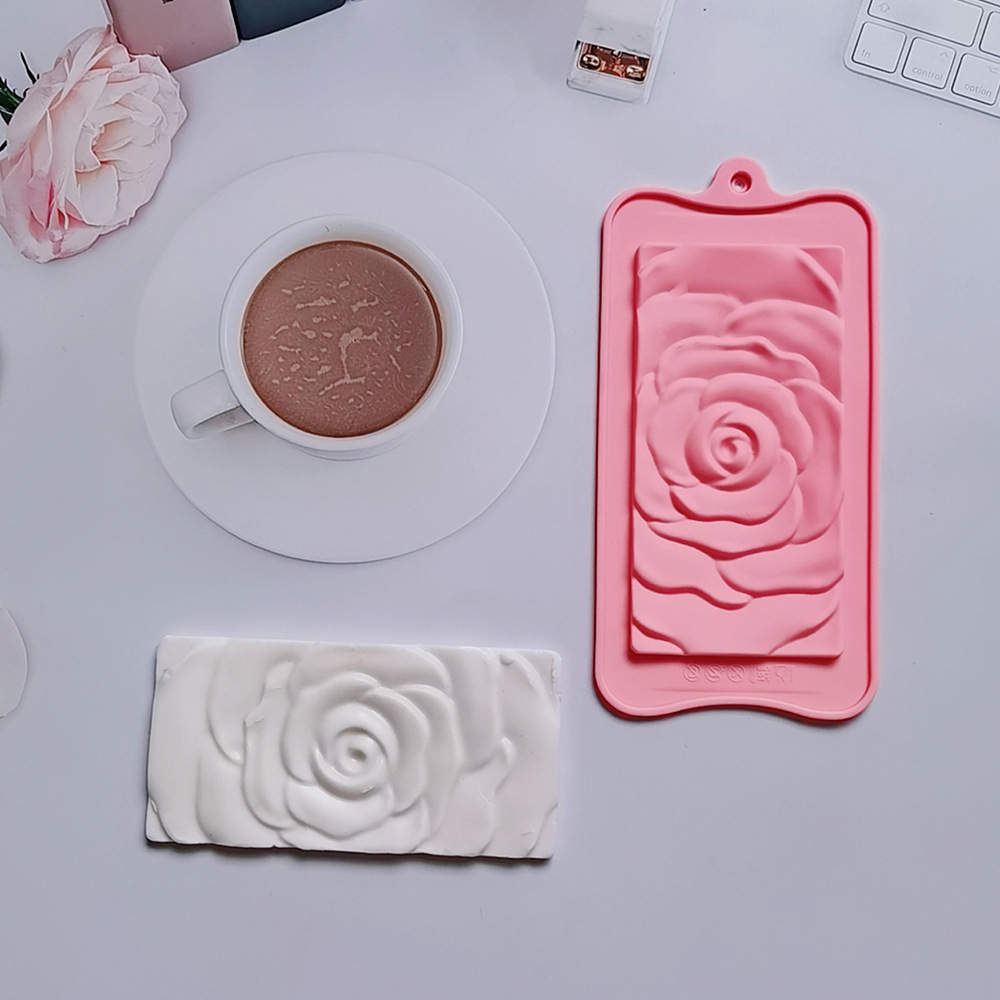 194 chocolate rosa galletas pastel molde de silicona dulces molde de postre utensilios de cocina para hornear harina de arroz