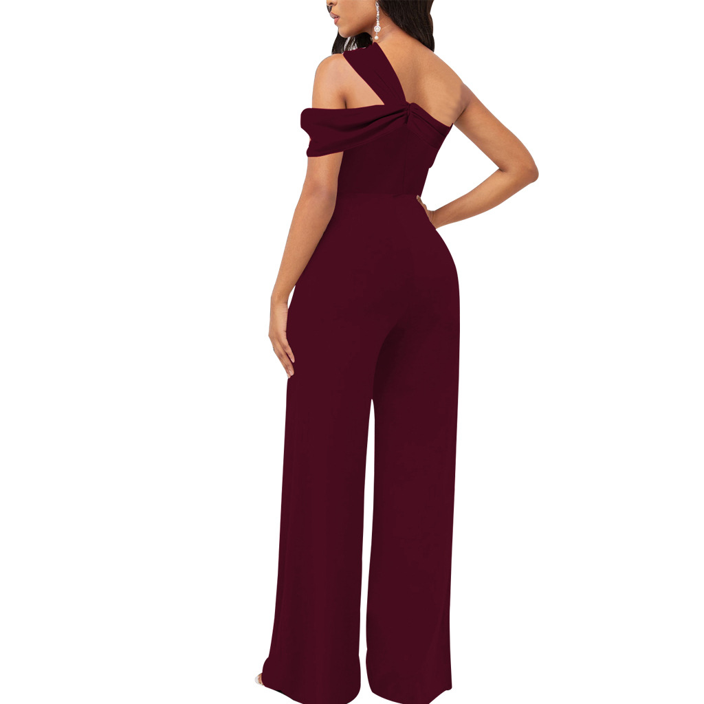 Women's Casual Holiday Date Bodysuits British Style Streetwear Solid Color Jumpsuits Casual Pants display picture 6