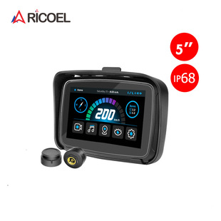 Factory Ready-Made Professional Motorcycle Navigator 5inch with Tire Pressure Smart Interconnection Autocarplayaiplay