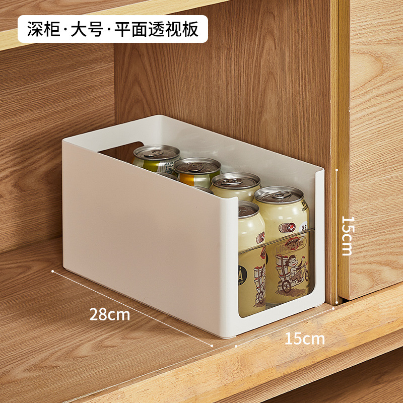 깊은 캐비닛-투명 직각-대형