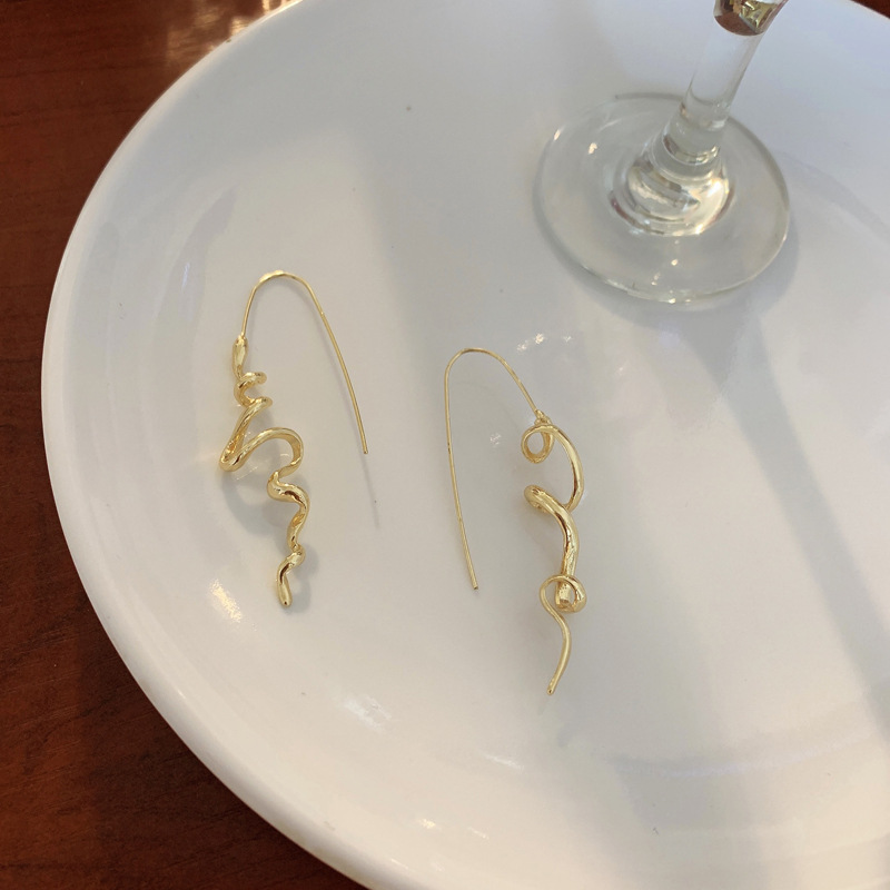 Fashion Snake Alloy Plating Womenu0027S Drop Earrings 1 Pair