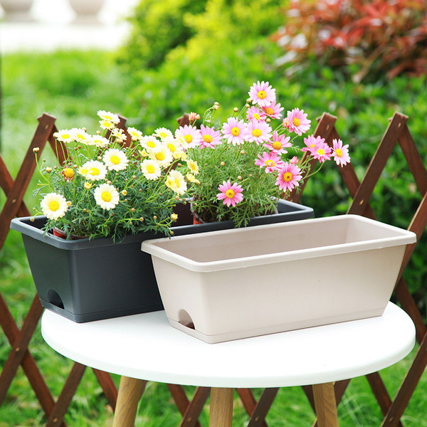 Thickened Holland Pot Lazy Plastic Planting Tank Balcony Family…