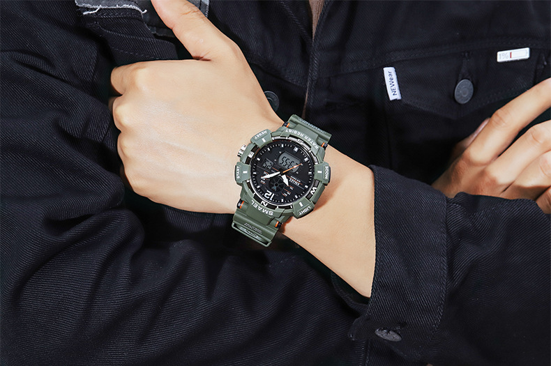2023 Nieuwe Hot SMAEL Cool Schokbestendig Multifunctioneel Waterdicht Sport Dual Display Elektronisch Quartz Horloge_voghion.com