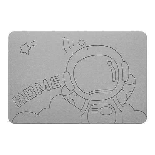 Cartoon bathroom diatom mud floor mat bathroom strong water absorption quick drying foot mat household toilet door diatomaceous earth mat