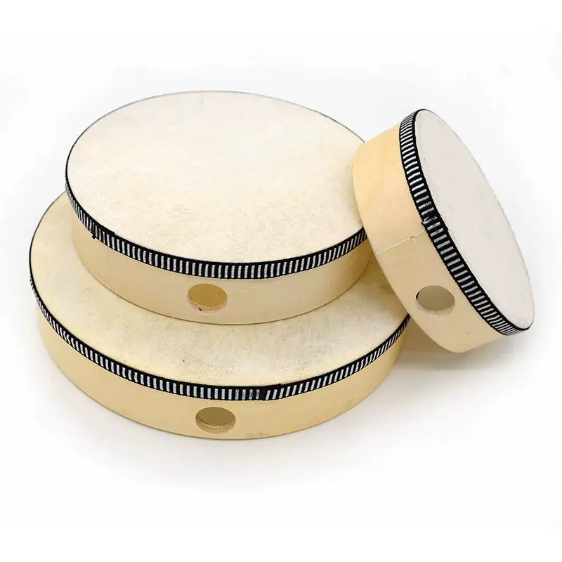 厂家奥尔夫儿童打击乐器 铃圈 4 6 7 8 10寸仿羊皮圆鼓 铃鼓鼓圈