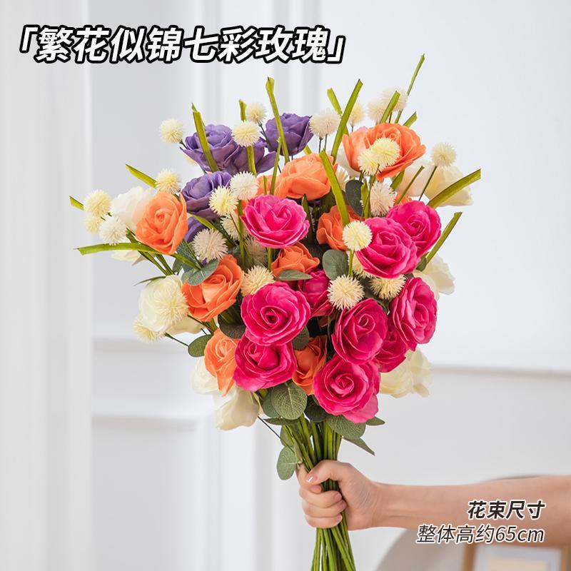 フレンチチューリップひまわり造花保湿造花装飾写真小道具手持ち花|undefined