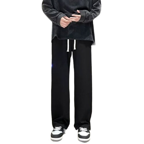 Long-length high-leg pants for men, suitable for spring and summer leisure, cross-border, floor-length, sporty pants.