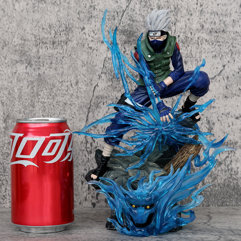 アニメ忍者スタジオ十年百忍カカシフィギュア千鳥ブルー特殊効果アニメモデル装飾品卸売|undefined