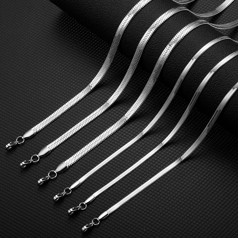 Lobster Trigger Clasp Closure Clasp Closure Type 304 Stainless Steel Pendant Material Necklace Classification Hip-Hop Solid Color Stainless Steel Plating Unisex Necklace