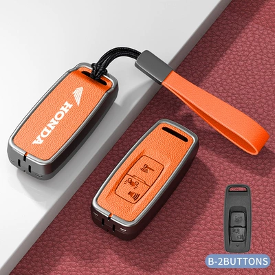 Car key bag, Zhou Ben Tian Motorcycle Sensor - standard-model-b-orange-zinc-alloy-case-hand-strap