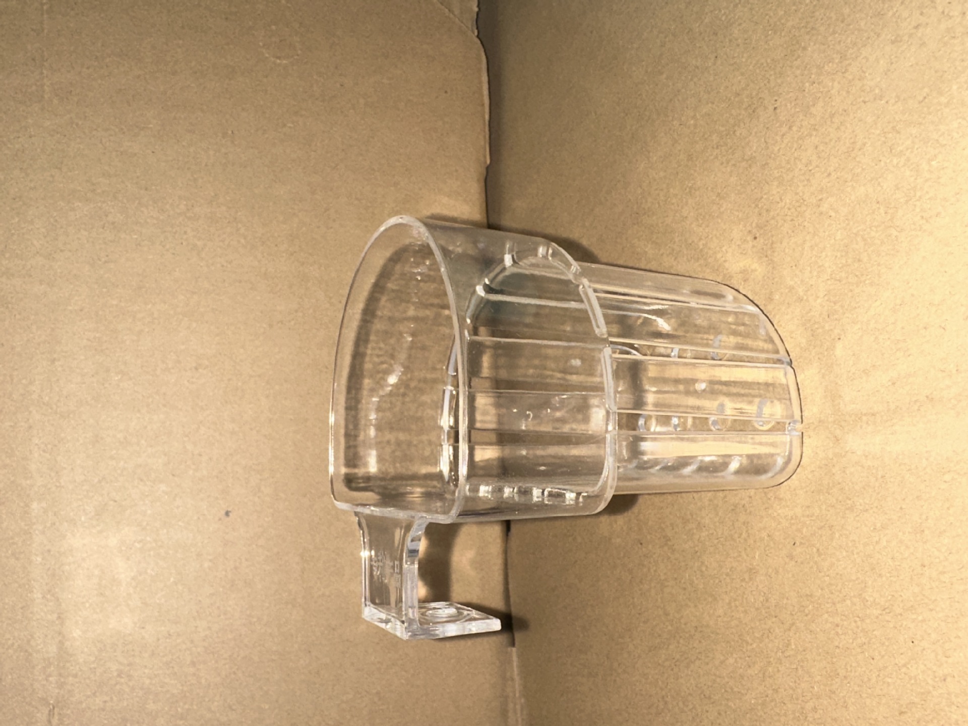 Cesta de planta transparente semicircular 1 paquete