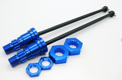 TRAXXAS 1:5 XMAXX electric trolley front and rear drive shaft black CVD large X 6s 77086